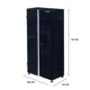 Husky Metal System 36 In. W X 73 In. H X 19 In. D 22-Gauge 3-Shelf Steel Freestanding Cabinet In Black -Husky Tools Shop black gloss powder coating husky free standing cabinets fc183672t03bl 64 1000