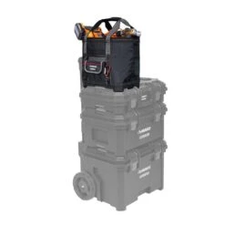 Husky 14 In. Build Out Open Top Tool Bag -Husky Tools Shop black grey husky tool bags hd72089 th 4f 1000