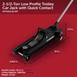 Husky 2-1/2-Ton Low Profile Trolley Floor Jack With Quick Contact 19 Husky 2-1/2-Ton Low Profile Trolley Floor Jack With Quick Contact -Husky Tools Shop black husky floor jacks hd7024a 1d 1000