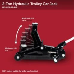 Husky 2-Ton Hydraulic Trolley Car Jack -Husky Tools Shop black husky floor jacks hpl4136 vt a0 1000