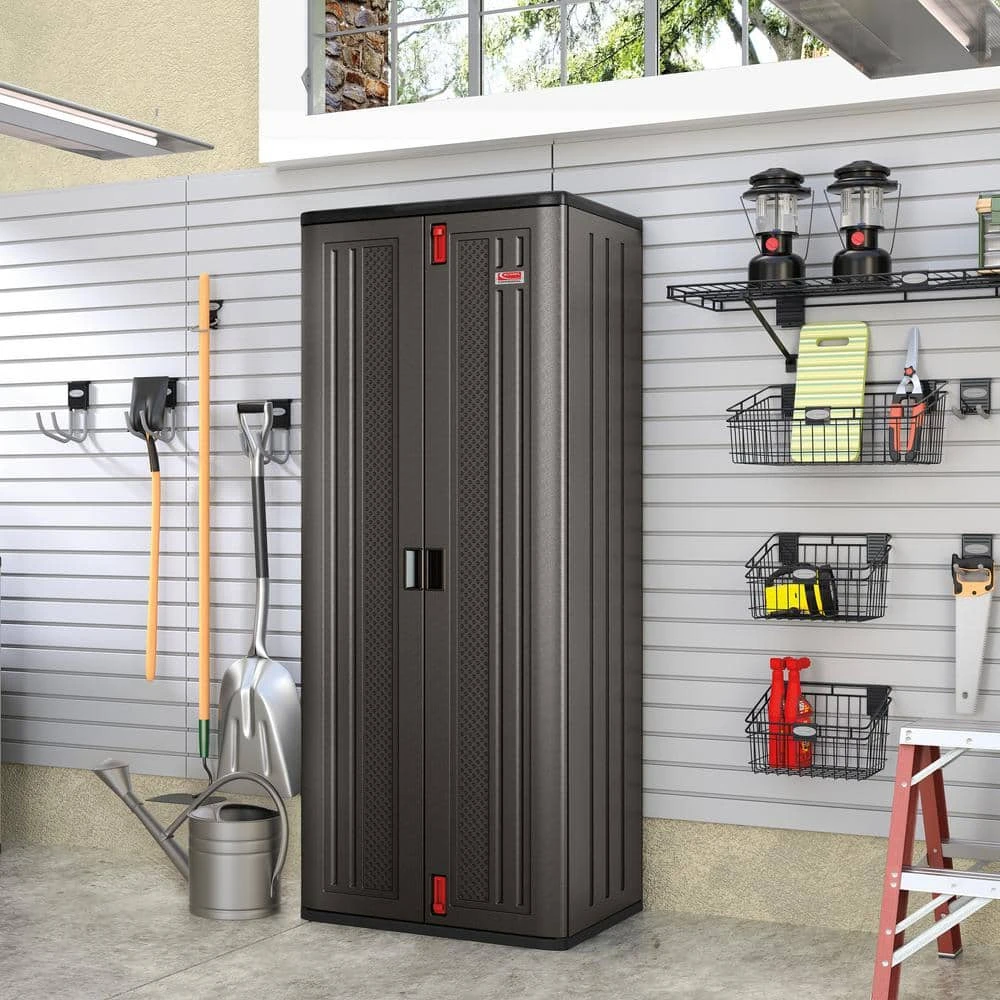 Husky 30 In. X 72 In. X 20.25 In. Freestanding Cabinet In Black 6 Husky 30 In. X 72 In. X 20.25 In. Freestanding Cabinet In Black - Image 4