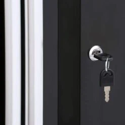 Husky Ready-to-Assemble 24-Gauge Steel Freestanding Garage Cabinet In Black (36.6 In. W X 72 In. H X 18.3 In. D) -Husky Tools Shop black husky free standing cabinets g3602t us 77 1000