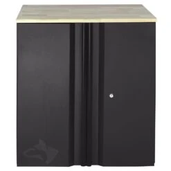 Husky Heavy Duty28 In. W X 32 In. H X 21.5 In. DWelded 20-Gauge Steel 2-Door Garage Base Freestanding Cabinet In Black -Husky Tools Shop black husky free standing cabinets ha2f282132 blk c3 1000