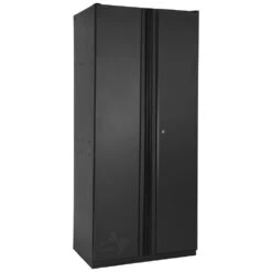 Husky 36 In. W X 81 In. H X 24 In. D Heavy Duty Welded 20-Gauge Steel Garage Freestanding Cabinet In Black 11 Husky 36 In. W X 81 In. H X 24 In. D Heavy Duty Welded 20-Gauge Steel Garage Freestanding Cabinet In Black -Husky Tools Shop black husky free standing cabinets ha3f362481 blk 31 1000