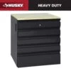 Husky Heavy Duty 28 In. W X 32 In. H X 21.5 In. D Welded 20-Gauge Steel 5-Drawer Garage Base Freestanding Cabinet In Black -Husky Tools Shop black husky free standing cabinets hd5f282132 blk 64 1000