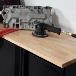 Husky Heavy Duty Welded 20-Gauge Steel 2-Door Garage Base Cabinet In Black (28 In. W X 32 In. H X 21.5 In. D) -Husky Tools Shop black husky free standing cabinets htc1000001 1f 1000