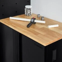 Husky Extra Wide Heavy Duty Welded 20-Gauge Steel 2-Door Garage Base Cabinet In Black (32 In. W X 33 In. H X 21.5 In. D) 24 Husky Extra Wide Heavy Duty Welded 20-Gauge Steel 2-Door Garage Base Cabinet In Black (32 In. W X 33 In. H X 21.5 In. D) -Husky Tools Shop black husky free standing cabinets htc1000001 ex 1f 1000