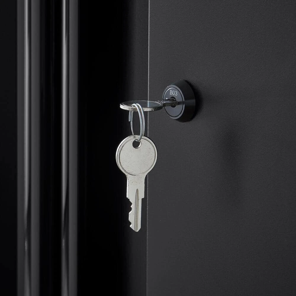 Husky Extra Wide Heavy Duty Welded 20-Gauge Steel 2-Door Garage Base Cabinet In Black (32 In. W X 33 In. H X 21.5 In. D) 11 Husky Extra Wide Heavy Duty Welded 20-Gauge Steel 2-Door Garage Base Cabinet In Black (32 In. W X 33 In. H X 21.5 In. D) - Image 9