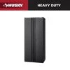 Husky Heavy Duty Welded 20-Gauge Steel Freestanding Garage Cabinet In Black (36 In. W X 81 In. H X 24 In. D) -Husky Tools Shop black husky free standing cabinets htc1000008 64 1000