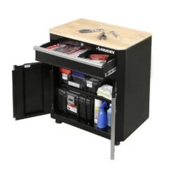 Husky 3-Piece Ready-to-Assemble Steel Garage Storage System In Black (72 In. W X 42 In. H X 24 In. D) -Husky Tools Shop black husky garage storage systems g07205st1 us 77 1000