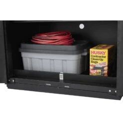 Husky 3-Piece Heavy Duty Welded Steel Garage Storage System In Black (64 In. W X 81 In. H X 24 In. D) -Husky Tools Shop black husky garage storage systems htc310110 4f 1000