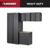Husky 4-Piece Extra Wide Heavy Duty Welded Steel Garage Storage System -Husky Tools Shop black husky garage storage systems htc411020 ex 64 1000