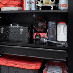 Husky 4-Piece Extra Wide Heavy Duty Welded Steel Garage Storage System -Husky Tools Shop black husky garage storage systems htc411020 ex c3 1000