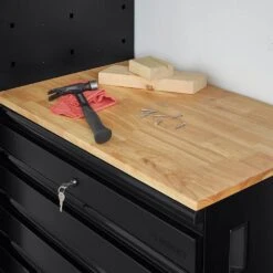 Husky 6-Piece Extra Wide Heavy Duty Welded Steel Garage Storage System In Black (148 In. W X 82 In. H X 24 In. D) -Husky Tools Shop black husky garage storage systems htc621120 ex 44 1000