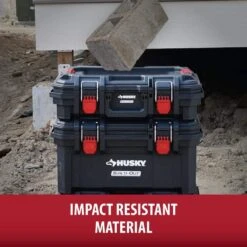 Husky Build-Out 22 In. Modular Tool Storage Large Tool Crate -Husky Tools Shop black husky modular tool storage systems 22841 66 1000