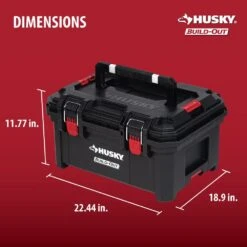 Husky Build-Out 22 In. Modular Tool Storage Large Tool Box -Husky Tools Shop black husky modular tool storage systems 22843 4f 1000