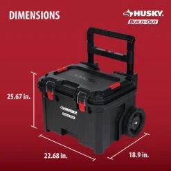 Husky Build-Out 22 In. Modular Tool Storage Rolling Tool Box -Husky Tools Shop black husky modular tool storage systems 22844 4f 1000