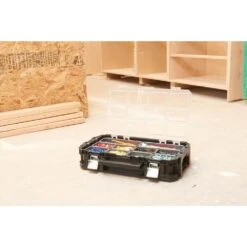 Husky Connect Stackable Portable Heavy Duty Lightweight 10-Compartment Small Tool And Parts Organizer -Husky Tools Shop black husky modular tool storage systems 236667 44 1000