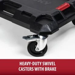 Husky Build-Out 23 In. W Modular Tool Storage Polymer Multipurpose Dolly -Husky Tools Shop black husky modular tool storage systems hky22850 fa 1000