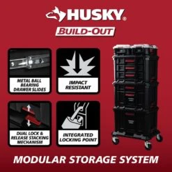 Husky Build-Out 23 In. Modular Tool Storage Workbench Top -Husky Tools Shop black husky modular tool storage systems hky22851st 44 1000