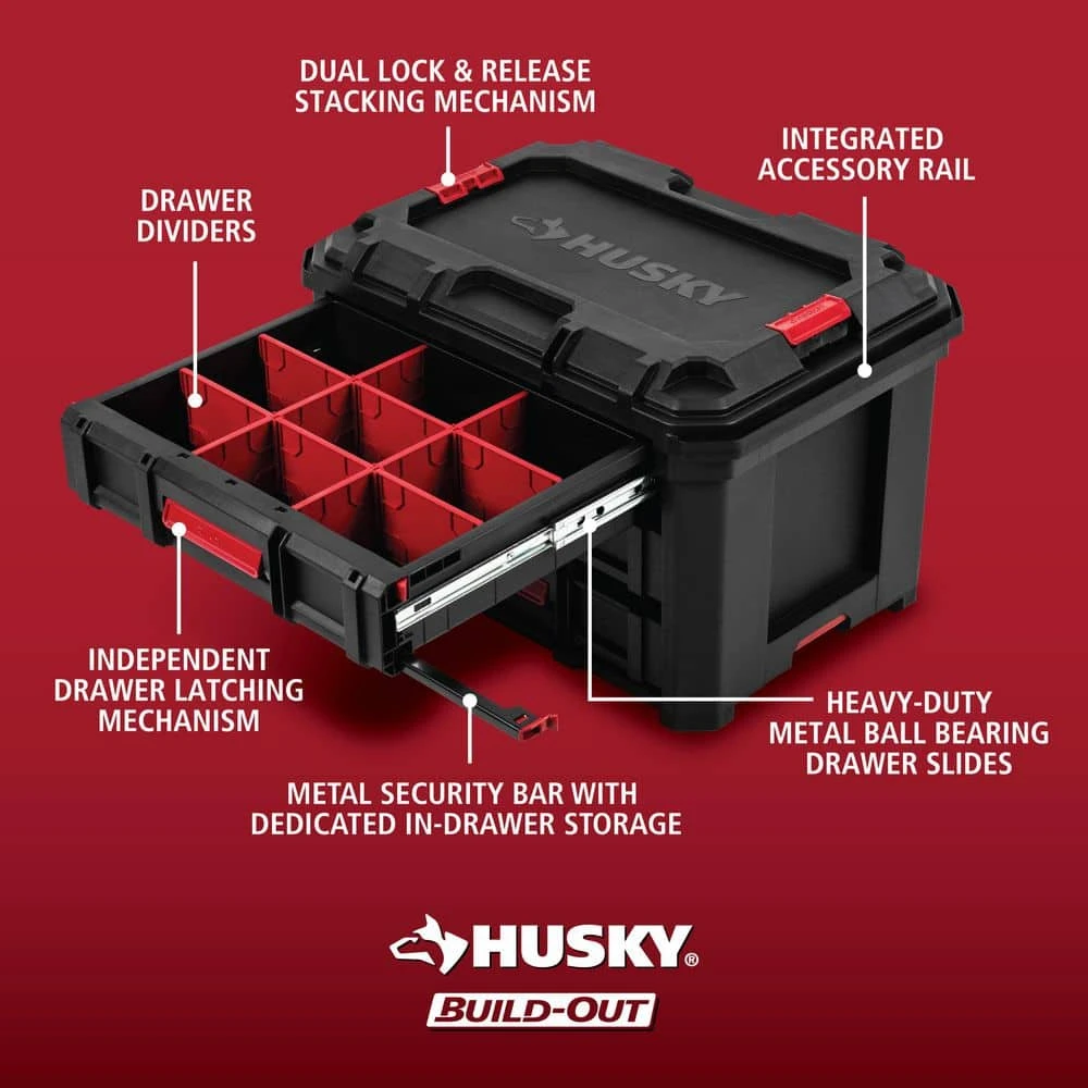 Husky Build-Out 22 In. 3-Drawer Tool Box 9 Husky Build-Out 22 In. 3-Drawer Tool Box - Image 7