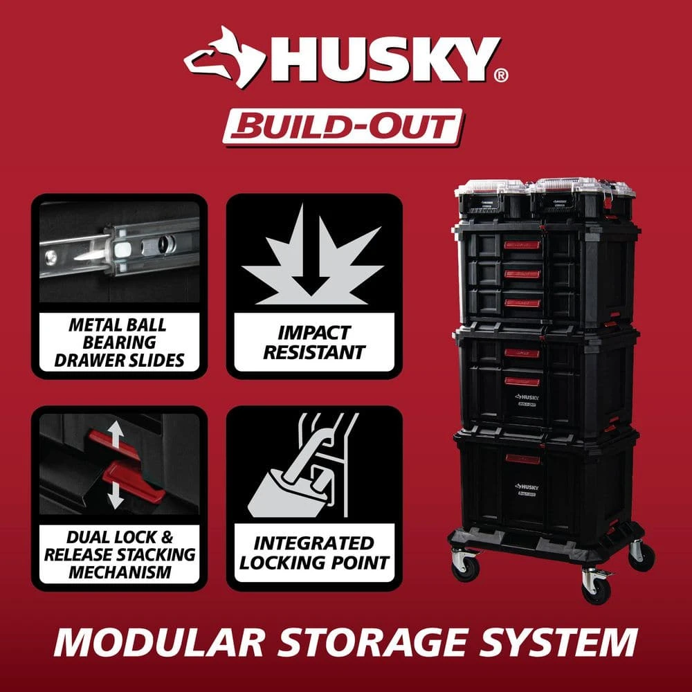 Husky Build-Out 22 In. 3-Drawer Tool Box 10 Husky Build-Out 22 In. 3-Drawer Tool Box - Image 8