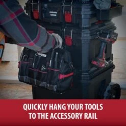 Husky Build-Out 22 In. Modular Large Tool Box, Tool Case, Rolling Tool Box, Large Tool Crate -Husky Tools Shop black husky modular tool storage systems hkybo4 44 1000