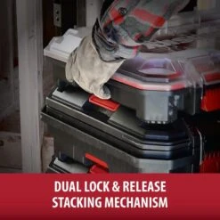 Husky Build-Out 22 In. Modular Large Tool Box, Tool Case, Rolling Tool Box, Large Tool Crate -Husky Tools Shop black husky modular tool storage systems hkybo4 fa 1000