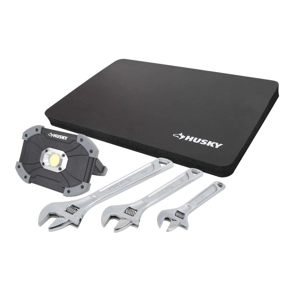 Husky Adjustable Wrench Set (3-Piece) 1000 Lumen LED Utility Light And Kneeling Pad 9 Husky Adjustable Wrench Set (3-Piece) 1000 Lumen LED Utility Light And Kneeling Pad - Image 7