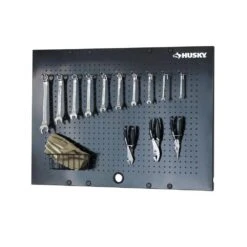 Husky 2-Pack Steel Pegboard Set In Black (36 In. W X 26 In. H) For Ready-to-Assemble Steel Garage Storage System -Husky Tools Shop black husky pegboards g3600ap us a0 1000