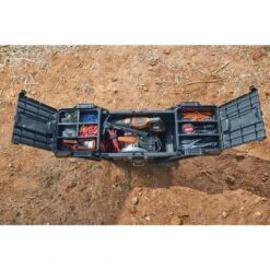 Husky 25 In. Cantilever Rolling Tool Box -Husky Tools Shop black husky portable tool boxes 230380 a0 1000