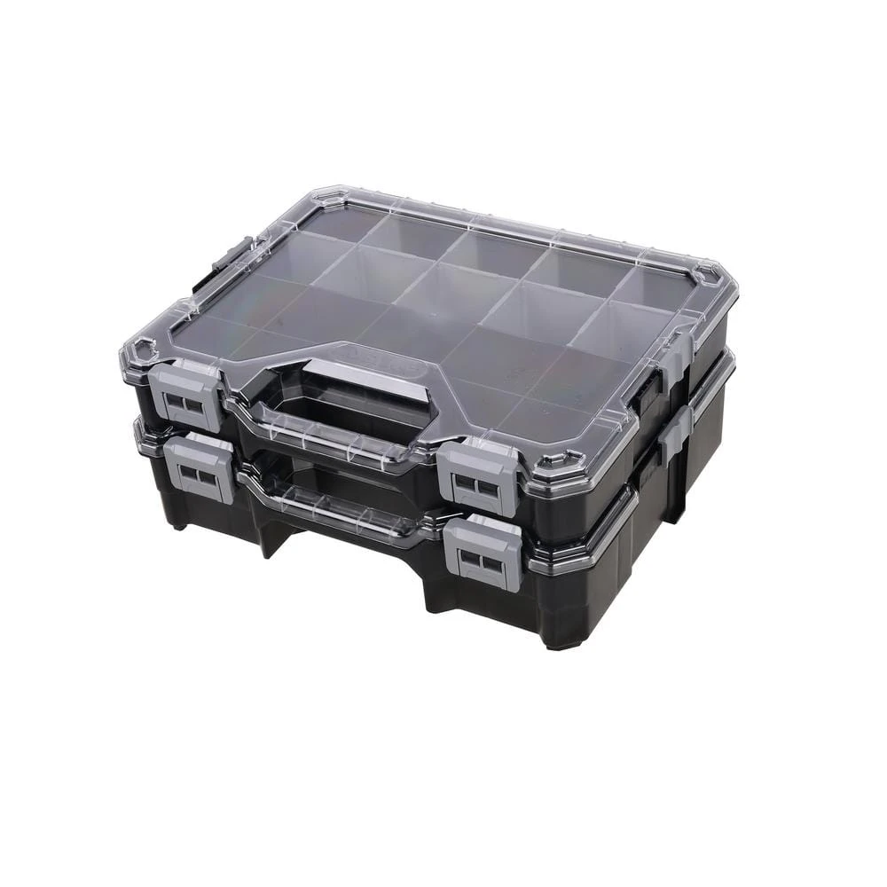 Husky 36-Compartment Hand Tool Box Interlocking Small Parts Organizer In Black (2-Pack) 3 Husky 36-Compartment Hand Tool Box Interlocking Small Parts Organizer In Black (2-Pack)