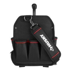 Husky 10 In. Tool Tote With Integrated Parts Bin Zone -Husky Tools Shop black husky tool bags 526 316 1f 1000