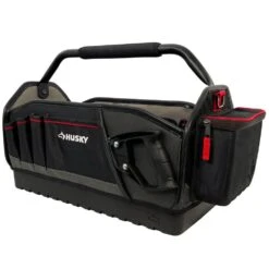 Husky Heavy-Duty 20 In. PRO All-Trade Tool Tote -Husky Tools Shop black husky tool bags h 2220 4f 1000
