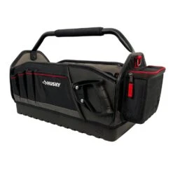 Husky Heavy-Duty 20 In. PRO All-Trade Tool Tote -Husky Tools Shop black husky tool bags h 2220 76 1000