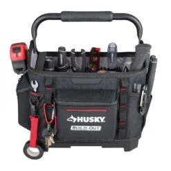 Husky Build-Out 14 In. Tool Tote -Husky Tools Shop black husky tool bags hd72014 th 40 1000