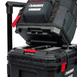 Husky Build-Out 14 In. Tool Tote -Husky Tools Shop black husky tool bags hd72014 th fa 1000