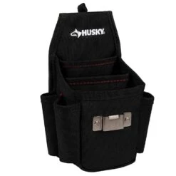 Husky 6.7 In. Black 3-Pocket Utility Tool Belt Pouch -Husky Tools Shop black husky tool belts hd00130 th 40 1000
