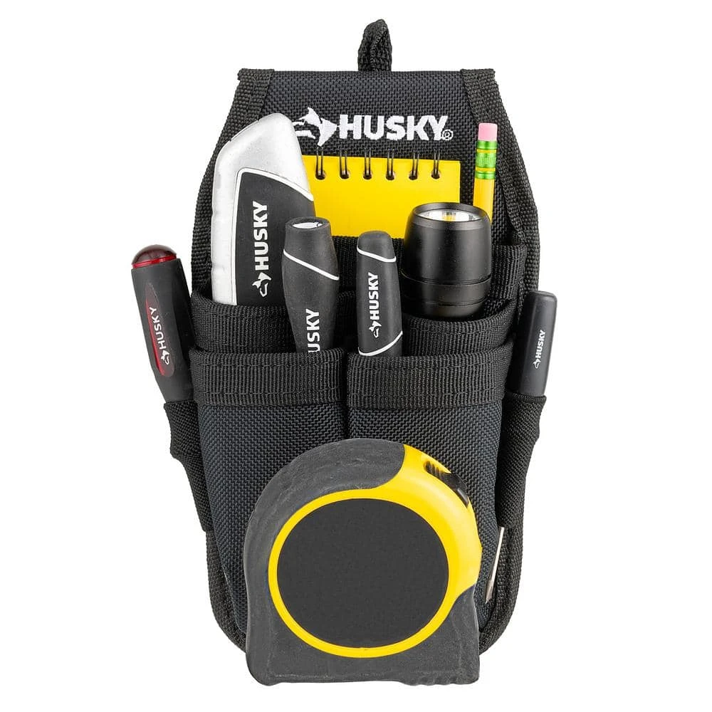 Husky 5 In. 5-Pocket Black Four Barrel Tool Belt Pouch 5 Husky 5 In. 5-Pocket Black Four Barrel Tool Belt Pouch - Image 3