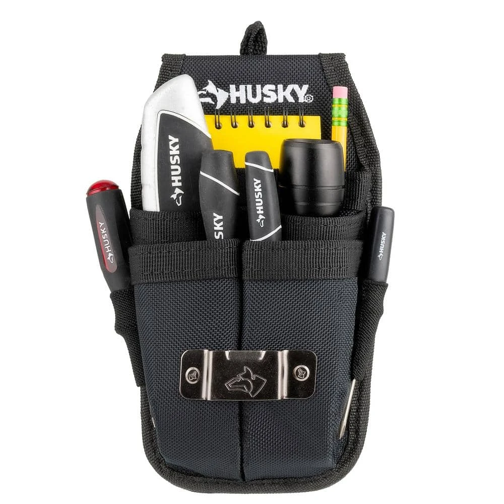 Husky 5 In. 5-Pocket Black Four Barrel Tool Belt Pouch 11 Husky 5 In. 5-Pocket Black Four Barrel Tool Belt Pouch - Image 9