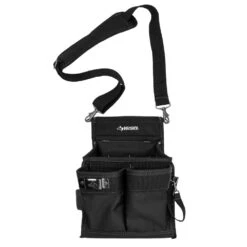 Husky Heavy-Duty 14-Pocket Electrician's Tool Belt Pouch In Black -Husky Tools Shop black husky tool belts hd00143 c3 1000