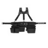 Husky 3-Bag 17-Pocket Black Framer's Suspension Rig Work Tool Belt With Suspenders -Husky Tools Shop black husky tool belts hd00145 64 1000