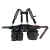 Husky Framers 2-Bag Work Tool Belt With Suspenders -Husky Tools Shop black husky tool belts hd00173 64 1000