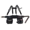 Husky Electricians 2-Bag Work Tool Belt With Suspenders -Husky Tools Shop black husky tool belts hd00174 64 1000