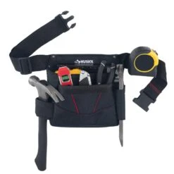 Husky 6-Pocket Black Tool Belt Pouch -Husky Tools Shop black husky tool belts hd335088 th 40 1000