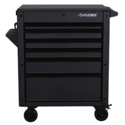Husky Tool Storage 31 In. W 6-Drawer Black Rolling Tool Cart 19 Husky Tool Storage 31 In. W 6-Drawer Black Rolling Tool Cart -Husky Tools Shop black husky tool carts h30mech6blk 1d 1000