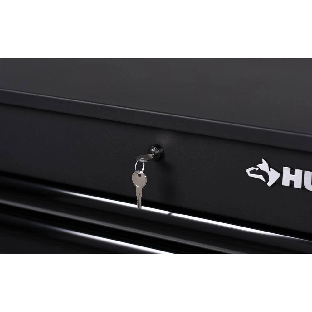 Husky Tool Storage 31 In. W 6-Drawer Black Rolling Tool Cart 14 Husky Tool Storage 31 In. W 6-Drawer Black Rolling Tool Cart - Image 12