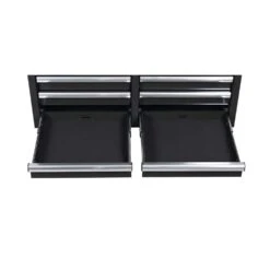 Husky 36 In. W X 18 In. D 12-Drawer Black Rolling Tool Chest Combo -Husky Tools Shop black husky tool chest combos h36ch6tr6blk 77 1000