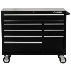 Husky 46 In. 14-Drawer Tool Chest And Cabinet Combo In Black -Husky Tools Shop black husky tool chest combos h46ch6tr8 76 1000