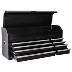 Husky Modular Tool Storage 52 In. W X 16 In. D Standard Duty Black Top Tool Chest -Husky Tools Shop black husky top tool chests h52ch8mod 66 1000
